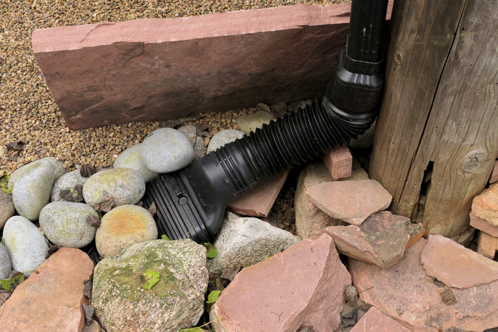 Gutter rainwater capture for irrigation